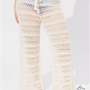 NWT Torrid Crochet Wide-Leg Cover-up Pants Size 00 ( Plus )